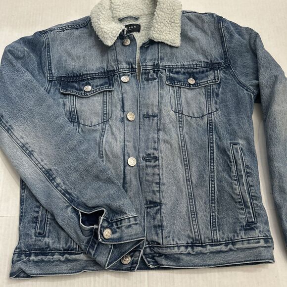PacSun Other - PacSun Sherpa lined Mens Denim Jacket Trucker Style Sz S
